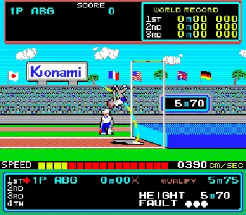 Hyper Olympic '84 screen shot game playing